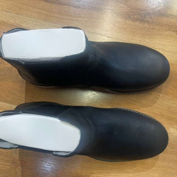 TIMBERLAND MENS REDWOOD EDGE MID LACE CHELSEA BOOT BLACK FULL GRAIN A6CVE-W02 - Picture 5 of 8